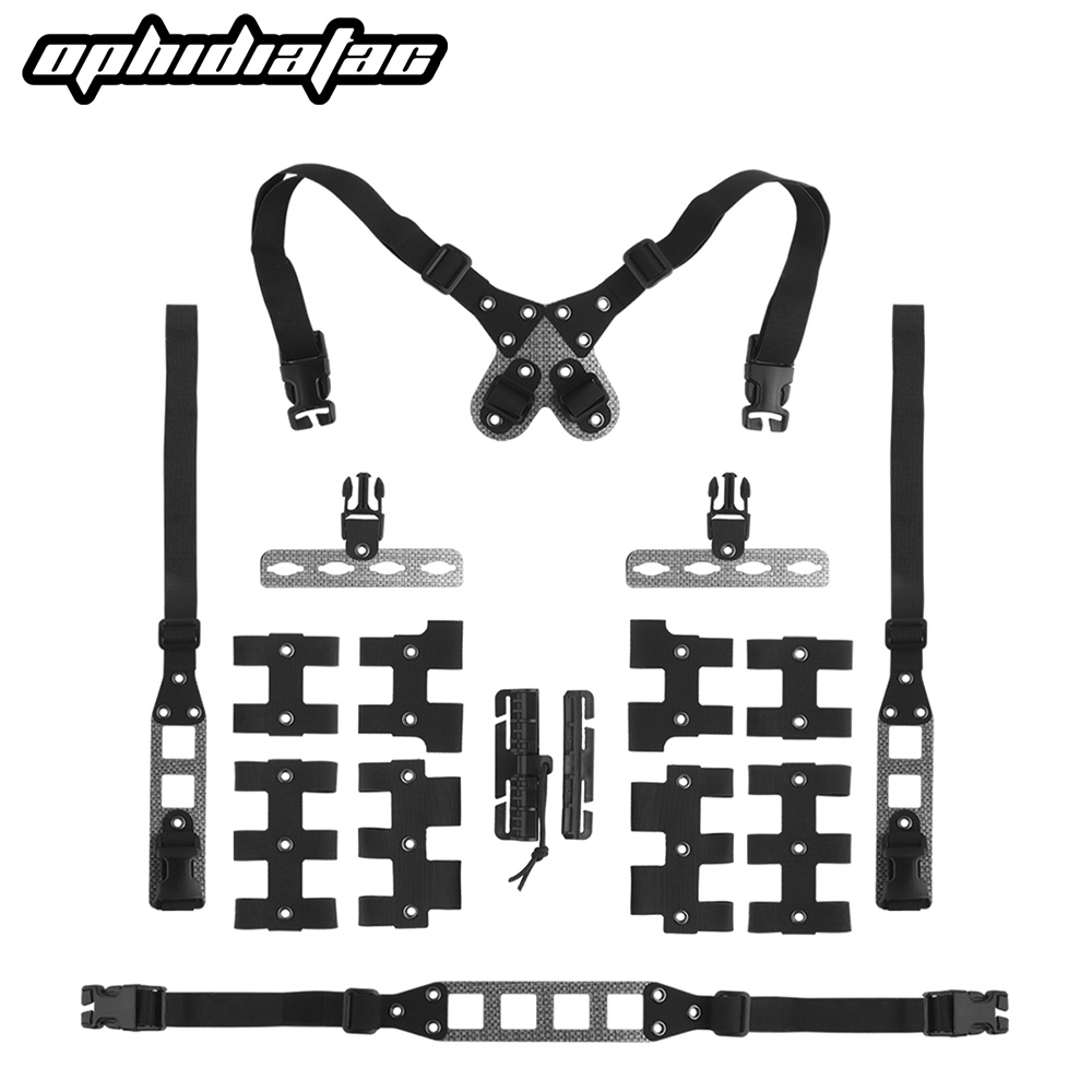 OPHIDIANTAC MOLLE システム V2 チェストハンギングモジュラーチェストフレームフリー CS ゲームハンティングチェストボードアクセサリー付き