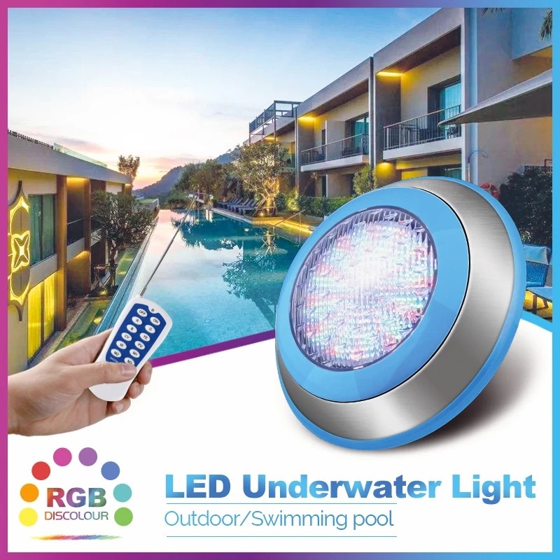 ステンレス鋼 IP68 Led スイミングプールランプブルー防水ランプ屋外水中ライト AC12V RGB Piscina 池 LED RGB ランプ