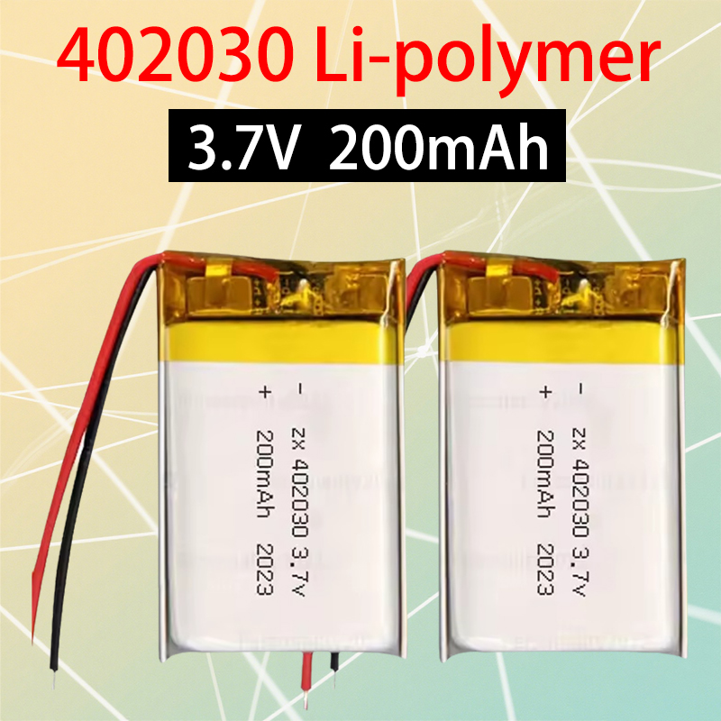 402030 200mAh 3.7V リチウムポリマー電池 スマートブレスレットボイスレコーダー GPS タブレット PC ペットトレーニングツールウェブカメラ電池用