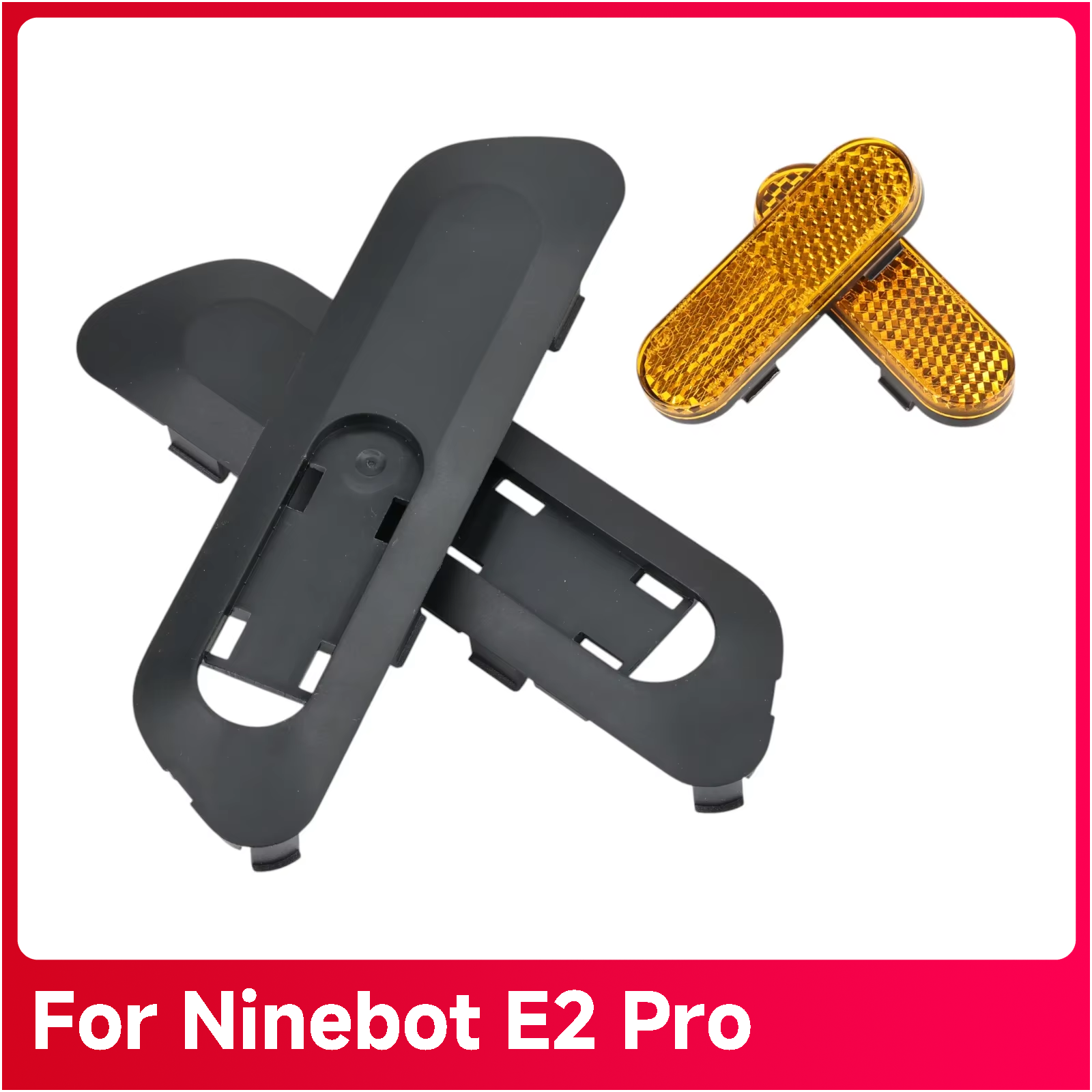 オリジナル左右リフレクターケース Ninebot E2 プロ電動スクーターフロントフォーク保護シェルカバーアクセサリー部品