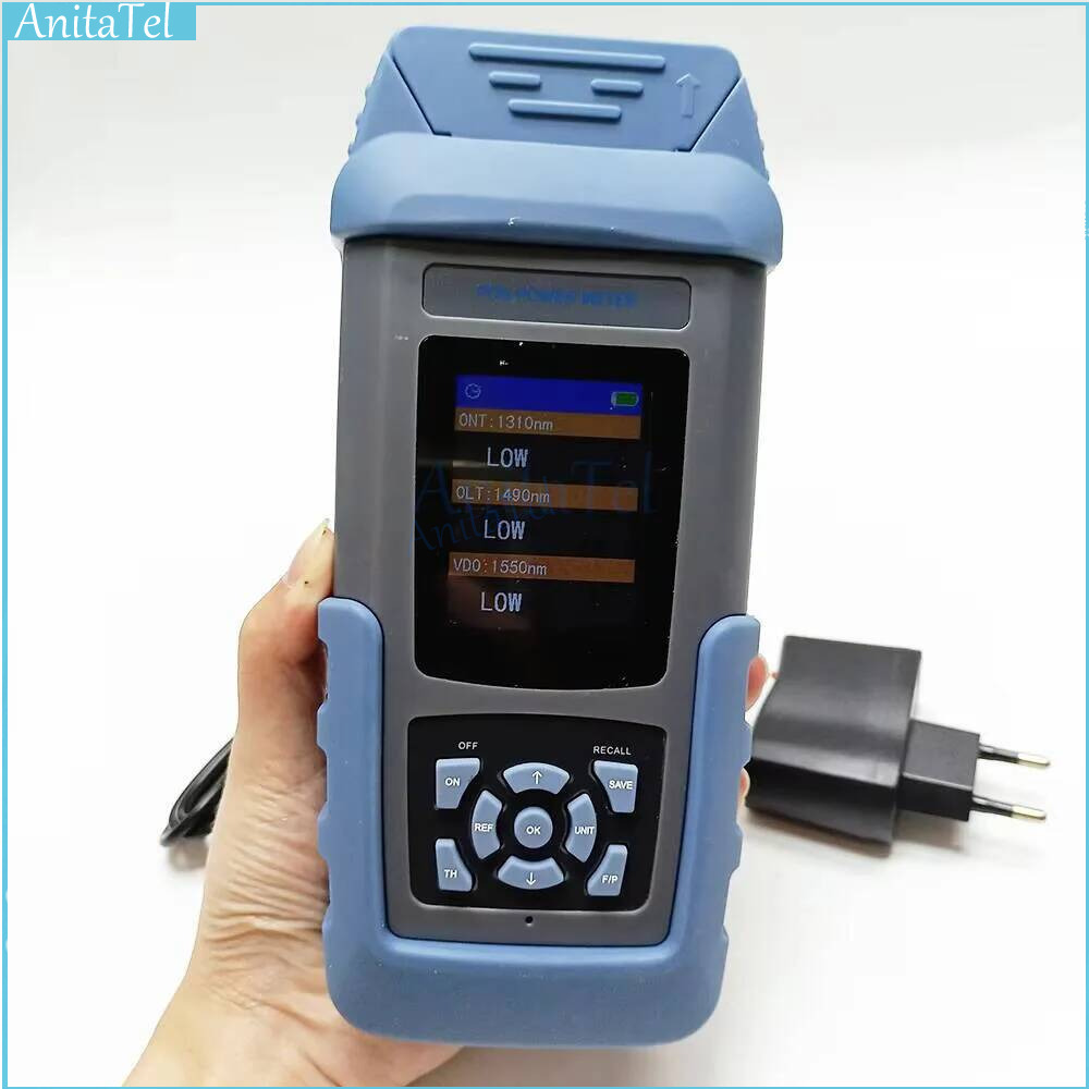 SENTER ST805C 10 グラム PON 光パワーメータ SC/APC アダプタ充電式バッテリー FTTH Fttx 光ファイバテストツール 1310/1490/1550nm