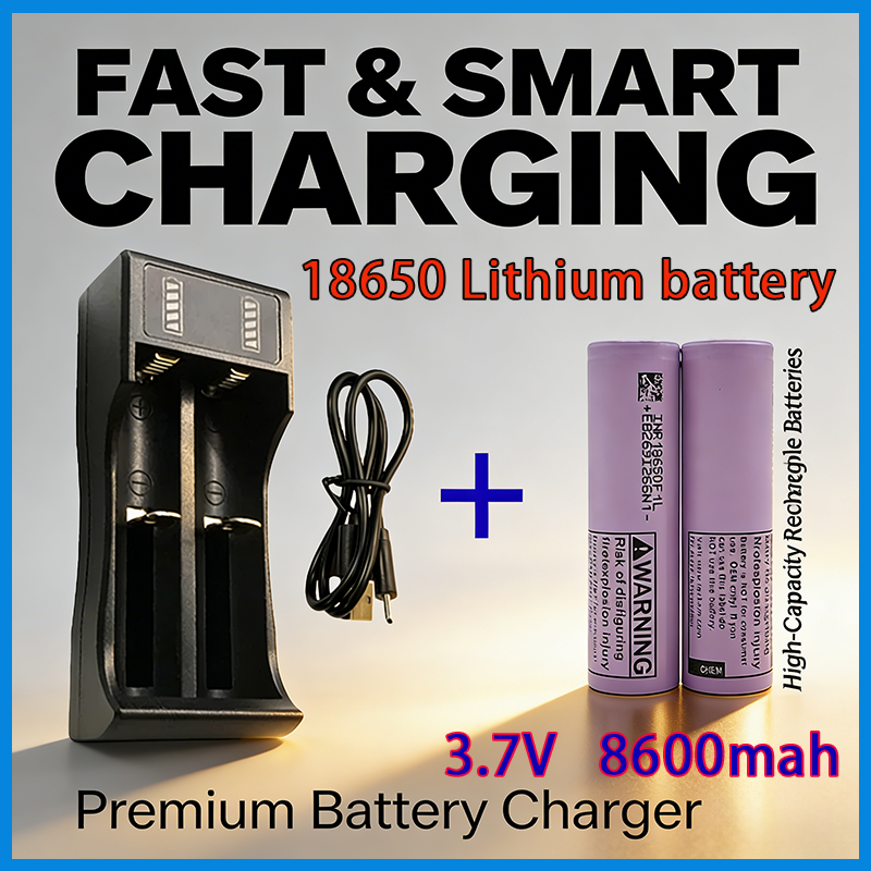 2026 新しい 18650 バッテリー 8600Mah 3.7V リチウムイオン充電式バッテリーフレッシュ、ランタン、内蔵保護回路充電器用
