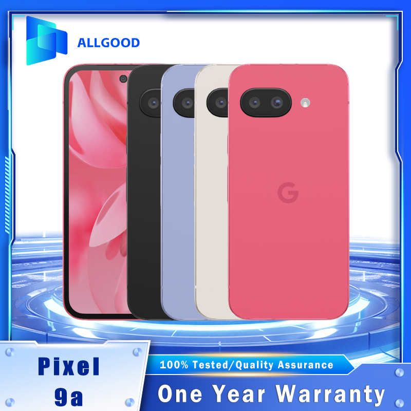 オリジナル Google Pixel 9a 5G Android 電話ロック解除 6.3 "OLED Tensor G4 8GB RAM 128GB 256GB Face ID NFC スマートフォン