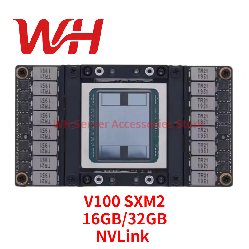 NVIDIA Tesla V100 16GB/32GB SXM2 HBM2 GPUアクセラレーターカード（NVLink搭載）サーバーコンピューティング、AIトレーニング、ディープラーニング、HPC向け