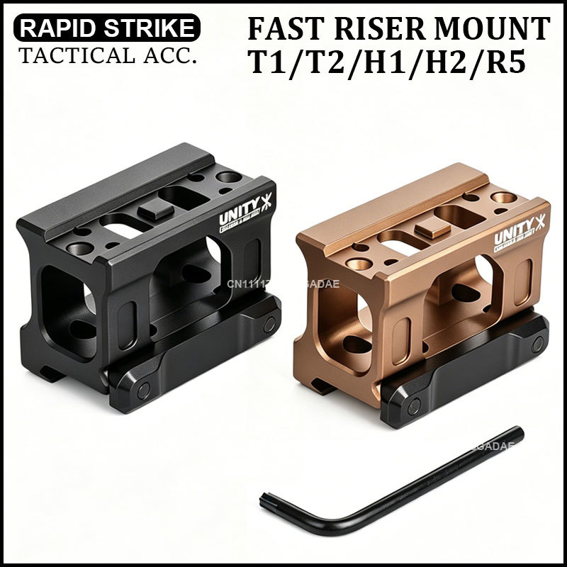 UNITY ファストライザーとエイムポイント M5/T1/T2/R5/デューティ RDS ライフルスコープとの互換性レッドドットサイト 20mm ピカティニーレールマウントブラケット