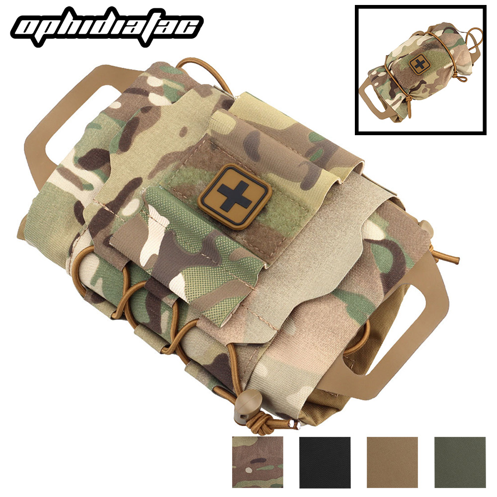 OPHIDIAN Tac IFAK 医療ポーチ MOLLE 迅速展開救急キットサバイバル屋外狩猟緊急バッグキャンプ医療キット