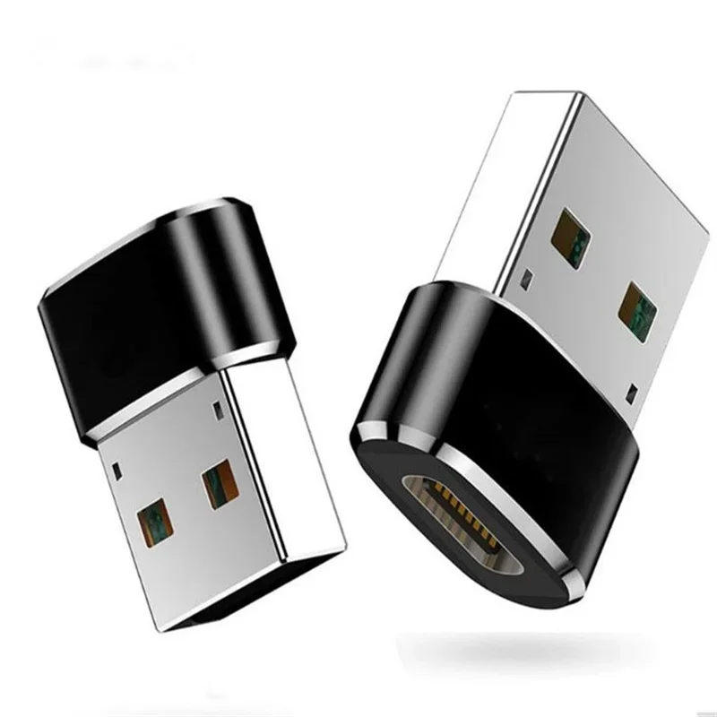 100-500 個 USB オス - USB C タイプ C メス OTG アダプタコンバータ Type-c ケーブルアダプタ Nexus 5x 6p Samsung USB-C データ充電器用