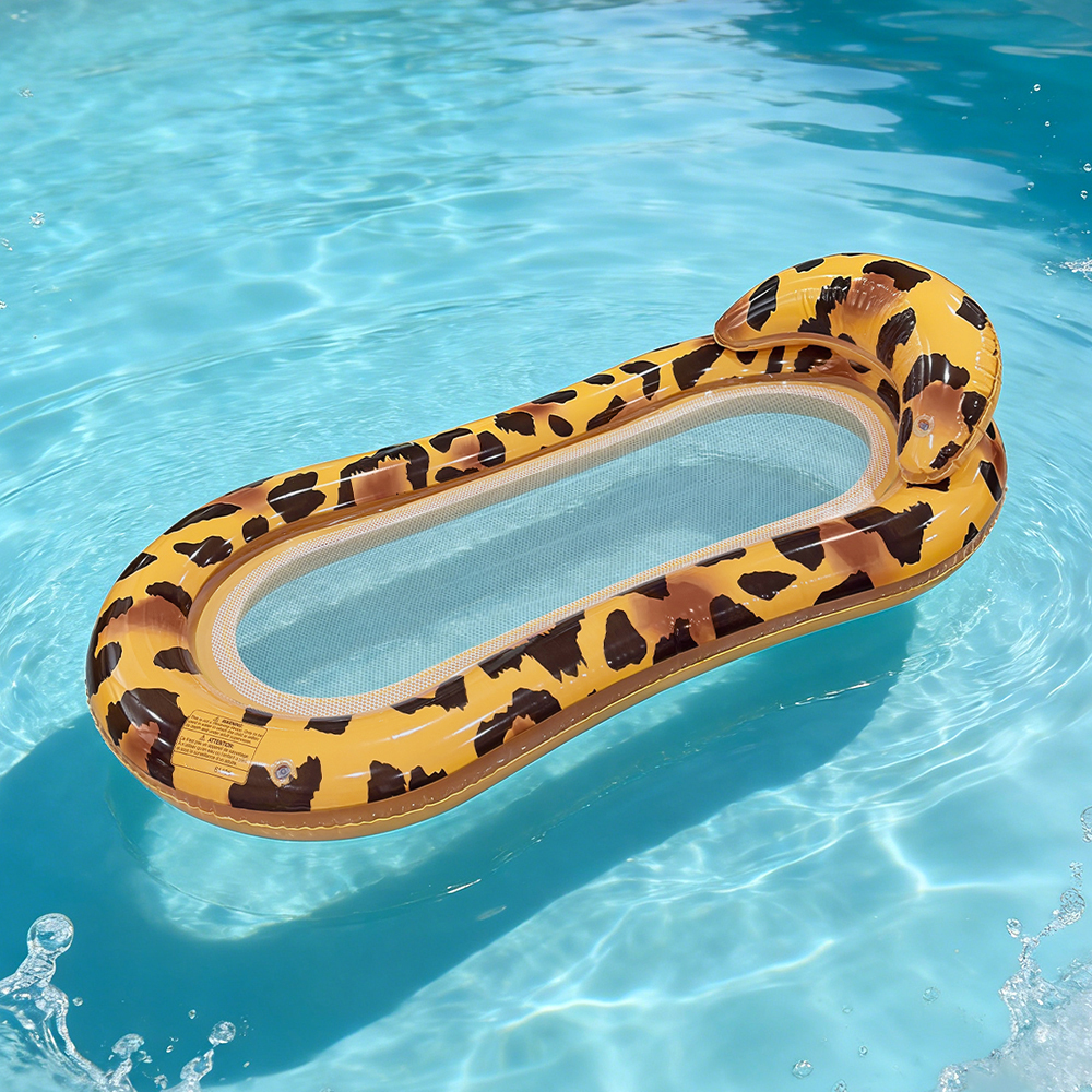 1pc インフレータブルウォーターフローティングラウンジチェア プールビーチ海パーティーカジュアルギャザリング用 - シングルピース水上フローティングシート