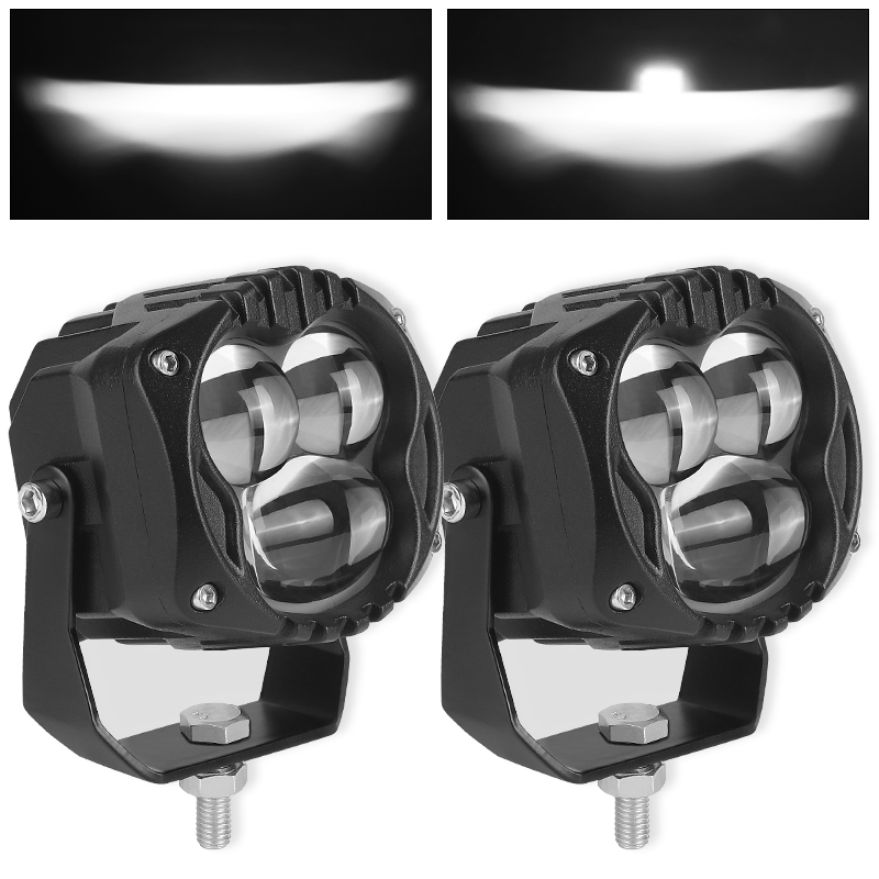 3 インチ LED ポッドライトハイロービーム Led ワークフォグドライビングライトバーオートバイ ATV UTV SUV オフロード 4x4 ボートトラック 12V 24V
