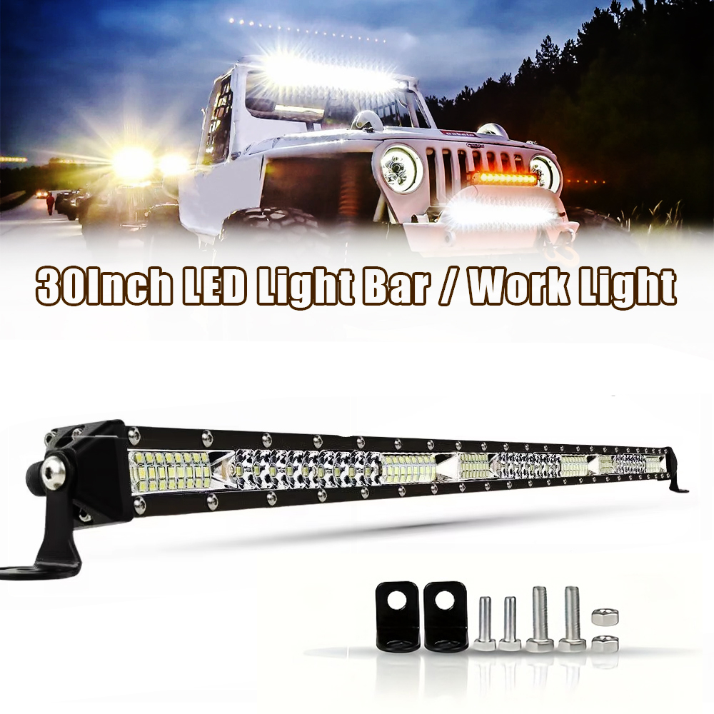 32 インチオフロード LED バースポットフラッド LED ライトバー/ワークライトコンボビームトラック 4X4 UAZ 4WD ATV 車 Barra LED ドライビングフォグライト IP67 防水
