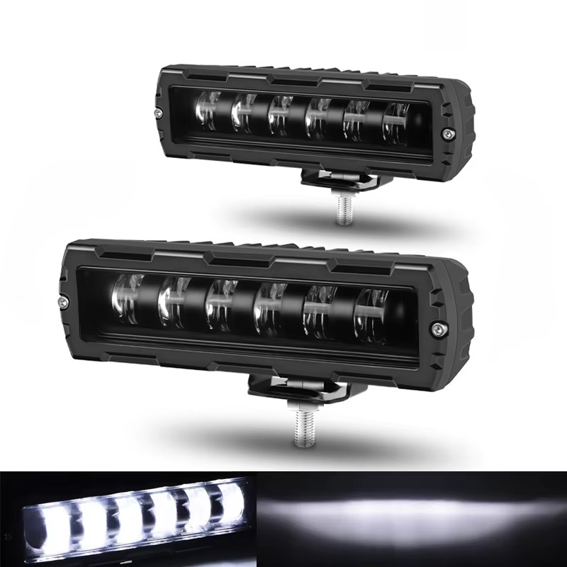 6 インチ Led バー 7D レンズワークライトバー 6'' 7D 駆動ビームスポットライト車 SUV ATV トラックトラクター昼間ライト 12V 車のスタイリング