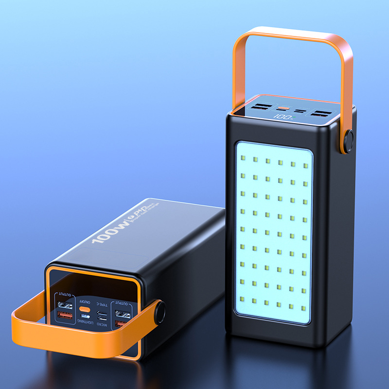 2024 新着急速充電 100 ワットモバイル電源 LED ライト & ディスプレイ大容量 100000 mah パワーバンク