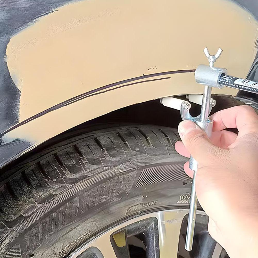 車のホイール眉毛スクライバーボディラインマーカーツール自動車ホイールアーチパラレルスクライバー車板金デントリペア S0D5