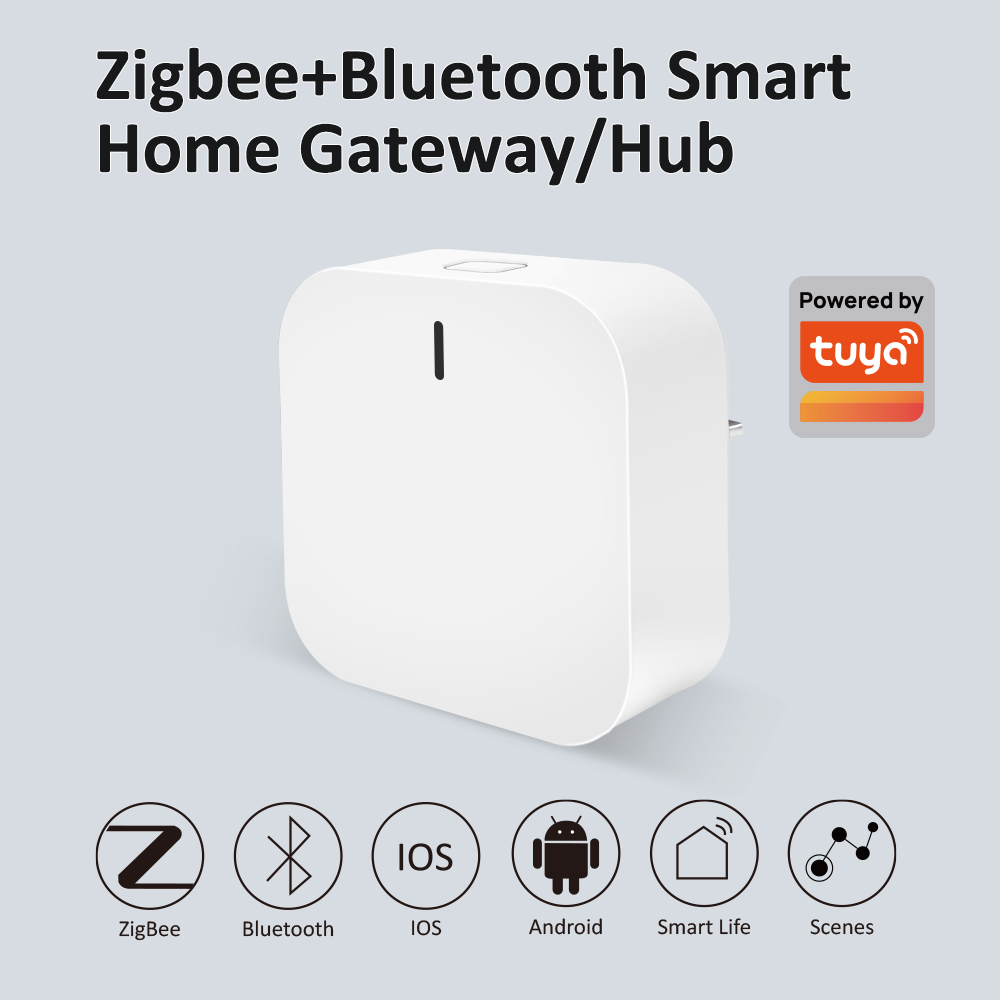 Tuya Zigbee Bluetooth スマート ホーム ゲートウェイ ハブ、プラグイン マルチモード ゲートウェイ ブリッジ付き、Alexa によるスマート ホーム オートメーション用