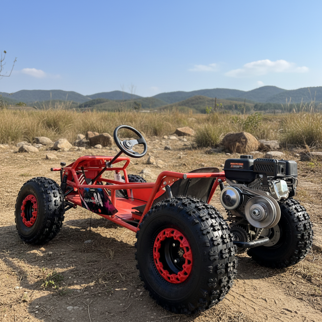 新デザインペダル 10 インチ大型ファットタイヤ屋外カート 200 キロ負荷 212cc ガス 4 ストローク油圧ディスクブレーキ大人のゴーカートクロス