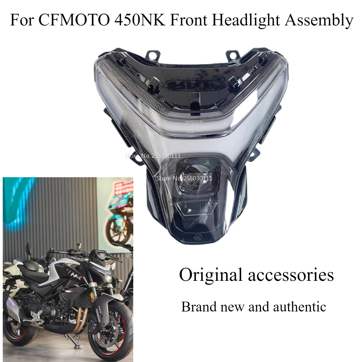 オートバイ部品フロントヘッドライトアセンブリ CFMOTO 450NK CF450NK CF400-7 CF MOTO NK450 400-7 ヘッドライト
