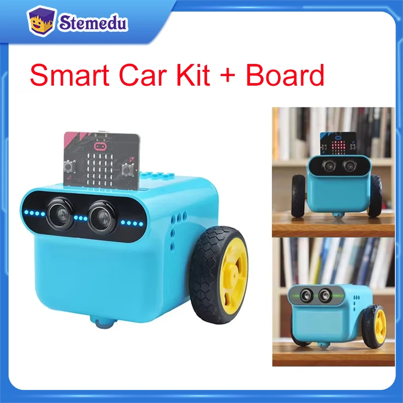 Micro:bit TPBot カーロボットコーディングキットプログラマブルスマートカービルディングブロック拡張子プログラミング学習クラス教育用