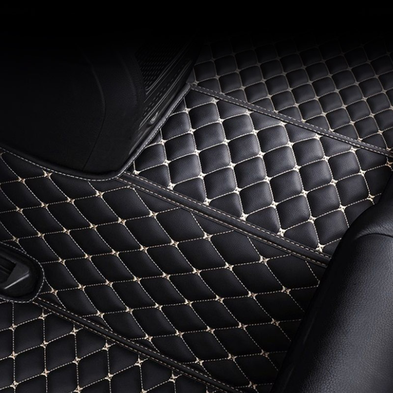 車の Pu レザーフロアカーペット防塵フットマットパッドプロテクターインテリアスタイリングアクセサリー ZEEKR 001 WE ME YOU Z-sport 2024