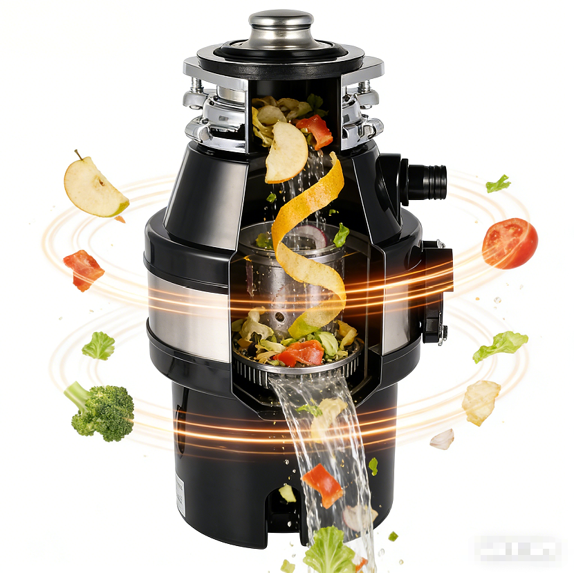 220V 食品廃棄物ディスポーザーキッチンシンクゴミグラインダー家庭用廃棄物プロセッサー工場直接 WBD