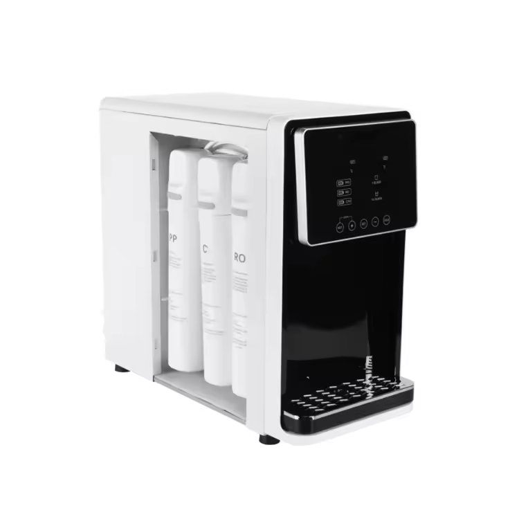 電気ホットコールドトップロード1Lプラスチックウォーターディスペンサーフィルター簡単にきれいな環境に優しい家庭用商業用