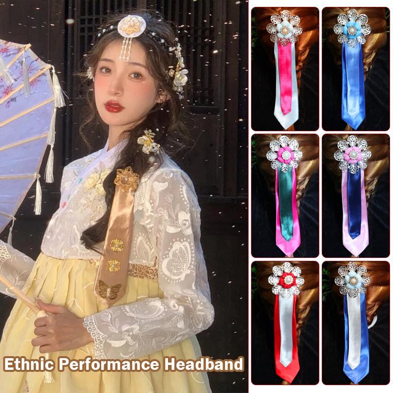 伝統的な韓国の宮廷韓服帽子アクセサリー女性のための韓国韓服ヘアピンウェディングリボンヘアピン民族衣装