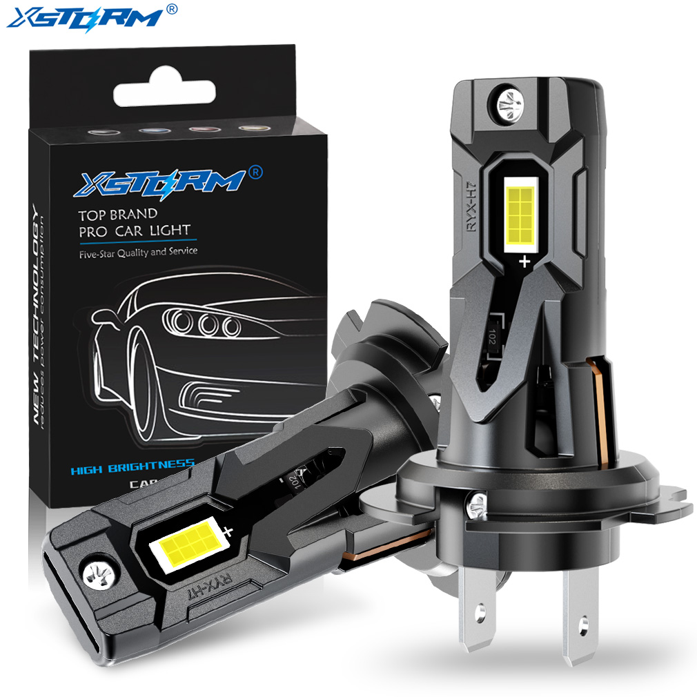 XSTORM H7 LED ヘッドライト電球 120 ワット 30000LM H7 LED ライトオートヘッドライトフォグ 6000 18K 7035 CSP ヘッドランプターボファンヘッドライト