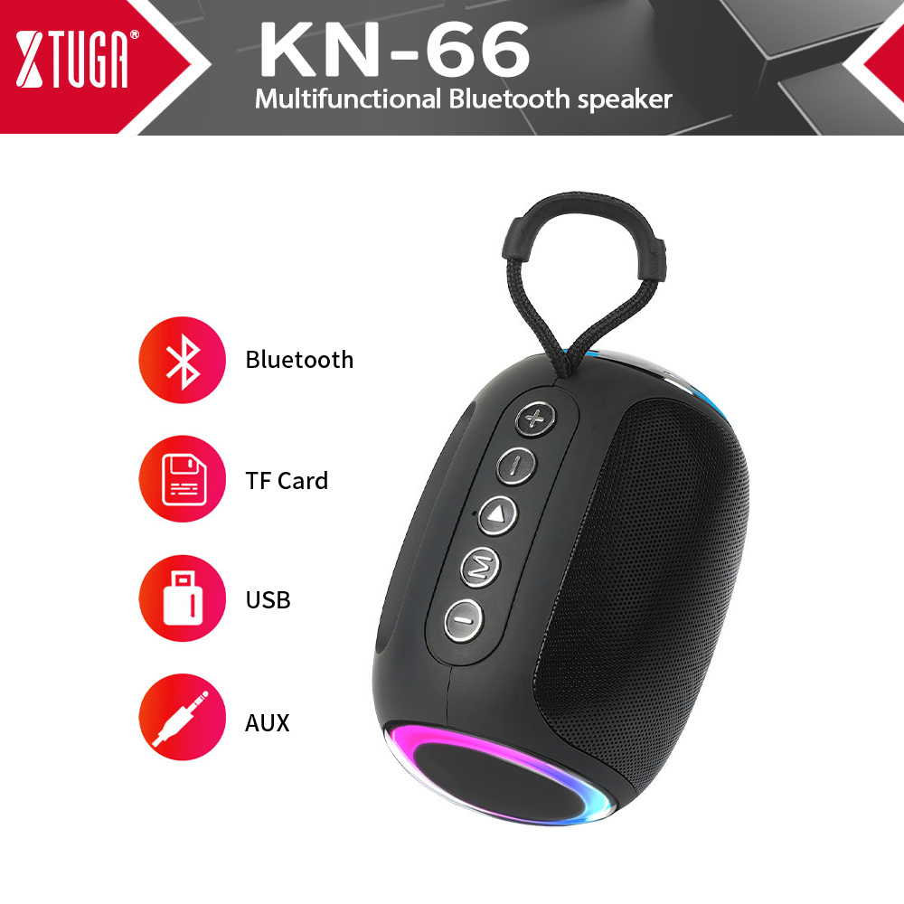 XTUGA RGB ポータブルワイヤレス Bluetooth スピーカー屋外スポーツポータブル音楽オーディオプレーヤー USB Bluetooth スピーキングパーティーラジオ