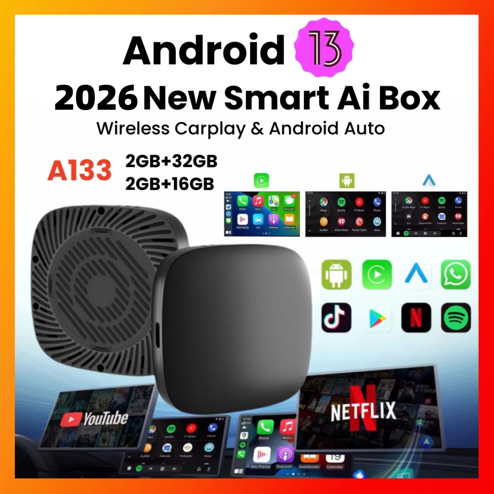 Android 13 CarPlay Ai ボックスワイヤレスボックス Netflix YouTube ワイヤレス Carplay Android 自動車カースマートシステム有線 Carplay 用