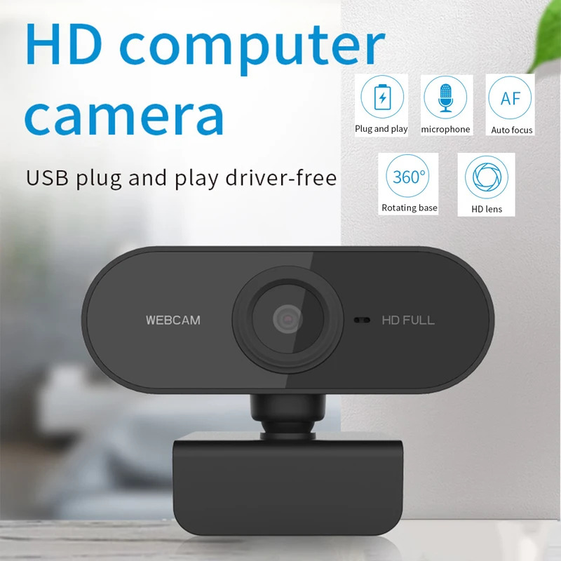 2026 ミニウェブカメラ PC フルHD マイク付き USBプラグ対応 ノートパソコン デスクトップ対応 ビデオ通話 会議 ライブワークに最適