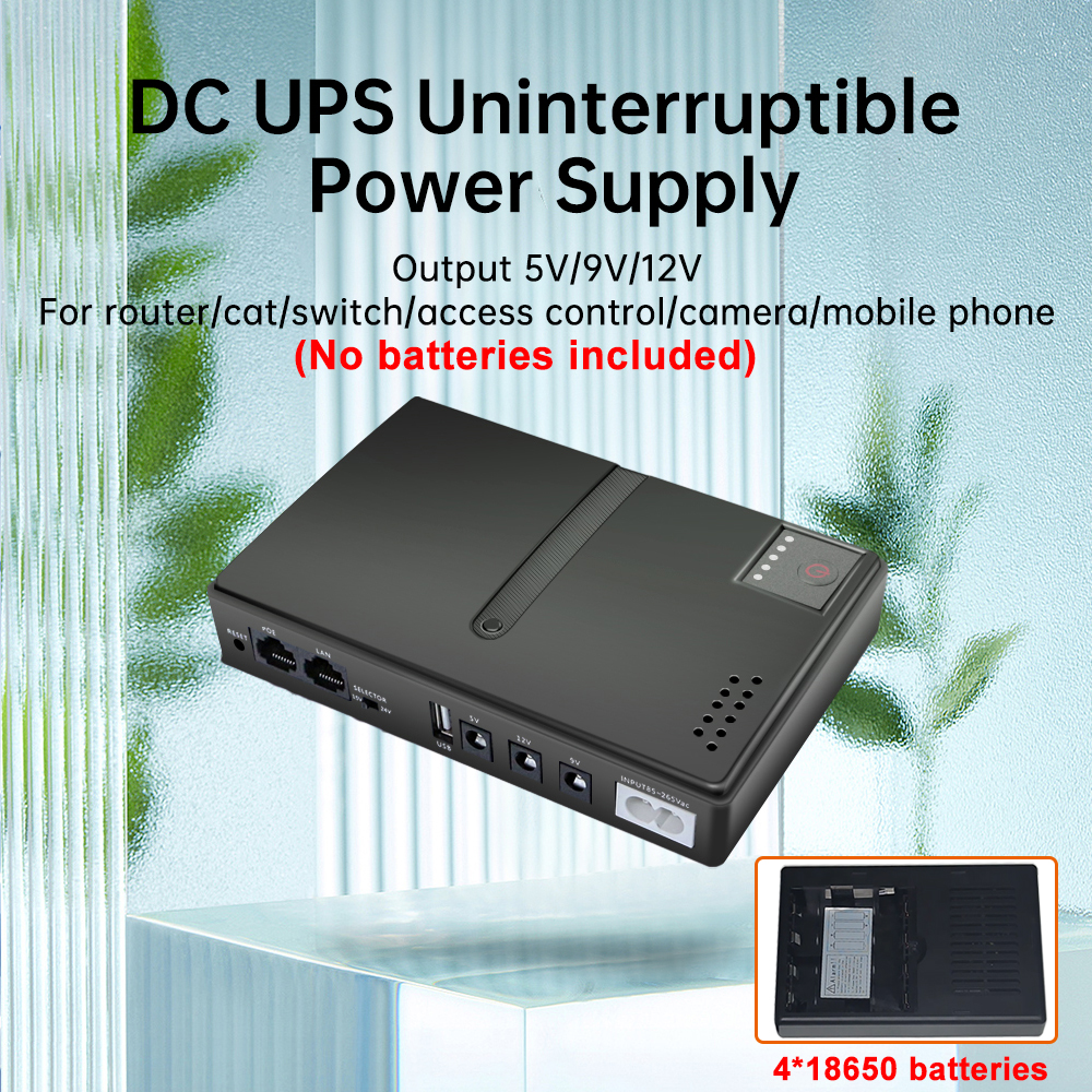 1018L 4*18650 無停電電源装置ケース 5V 9V 12V UPS ルーター光猫バックアップ電源電池は含まれません