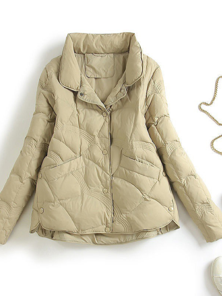 2025 秋冬女性パーカーショートジャケットコート小さな綿の服新しい暖かいスタンドカラー