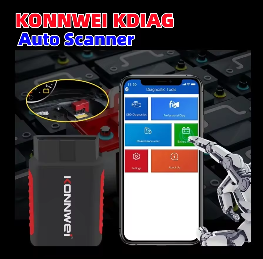 KONNWEI KDIAG フルシステム OBD2 車診断ツール リセット SAS EPB サービス ECU プログラマー自動 OBDII スキャナー pk Thinkdiag THINKCAR
