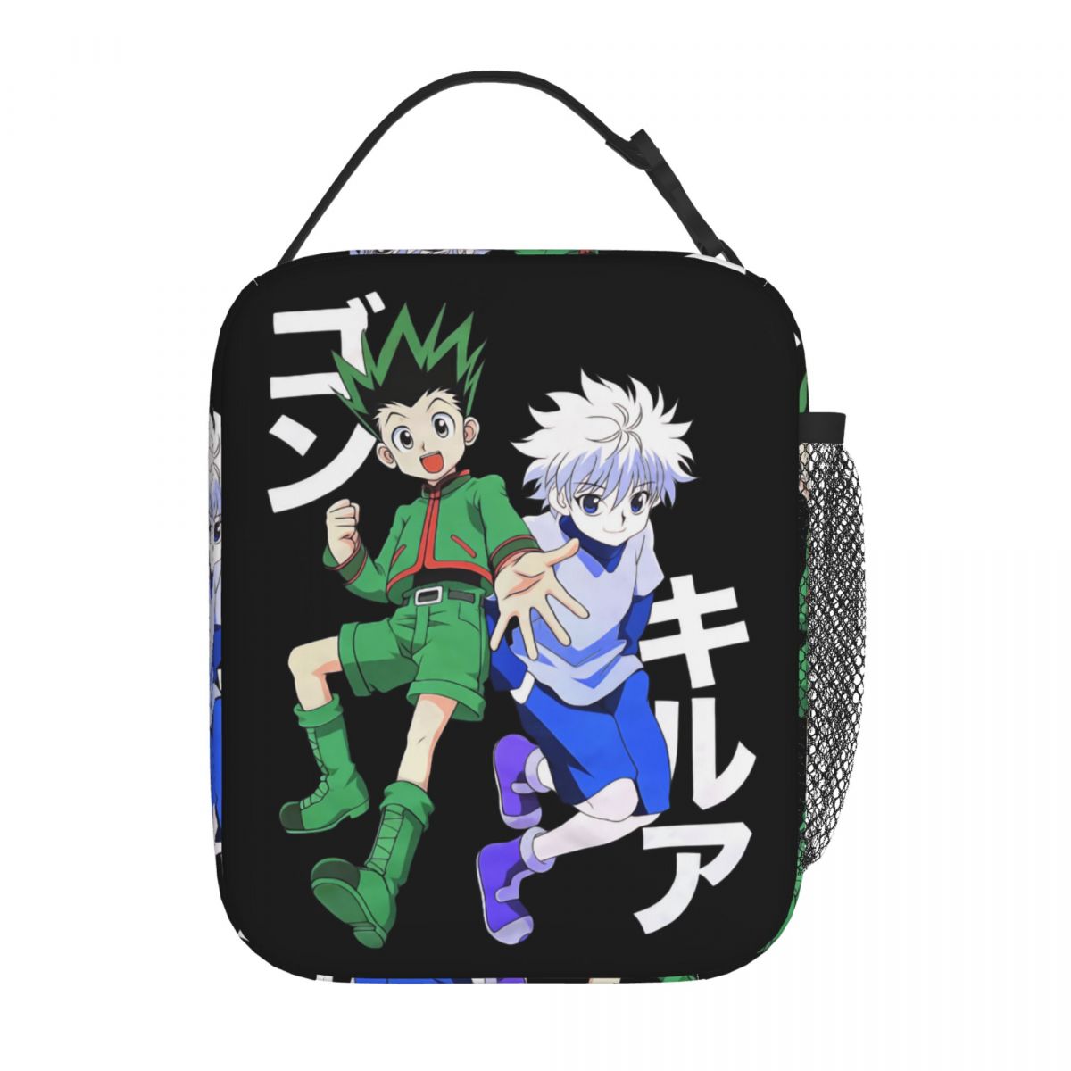 HXH ゴンキルアゾルディックアニメ断熱ランチバッグクーラーランチコンテナ高容量トート弁当箱食品ハンドバッグオフィス