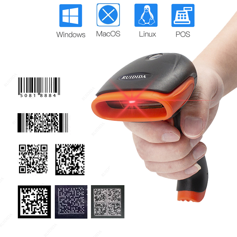 コードバースキャナ 2d ワイヤレスバーコッドリーダー有線スキャナ Bluetooth バーコードリーダーポータブルハンドヘルド qr コードリーダー