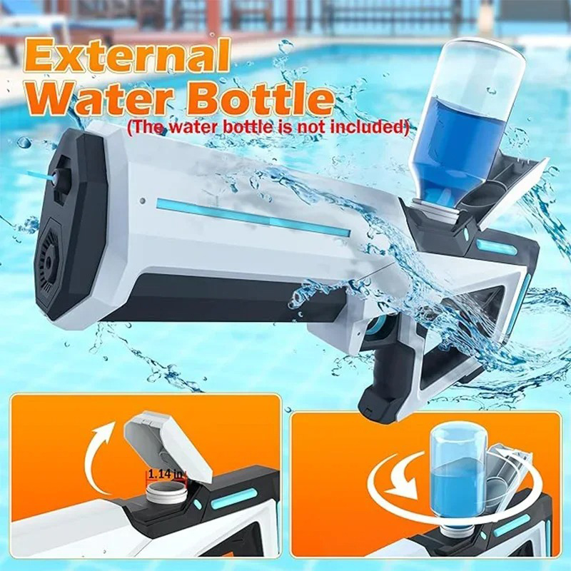 電動水鉄砲大人のための強力な噴出自動水吸引ウォーターブラスター夏の屋外ビーチのおもちゃ男の子子供ギフト