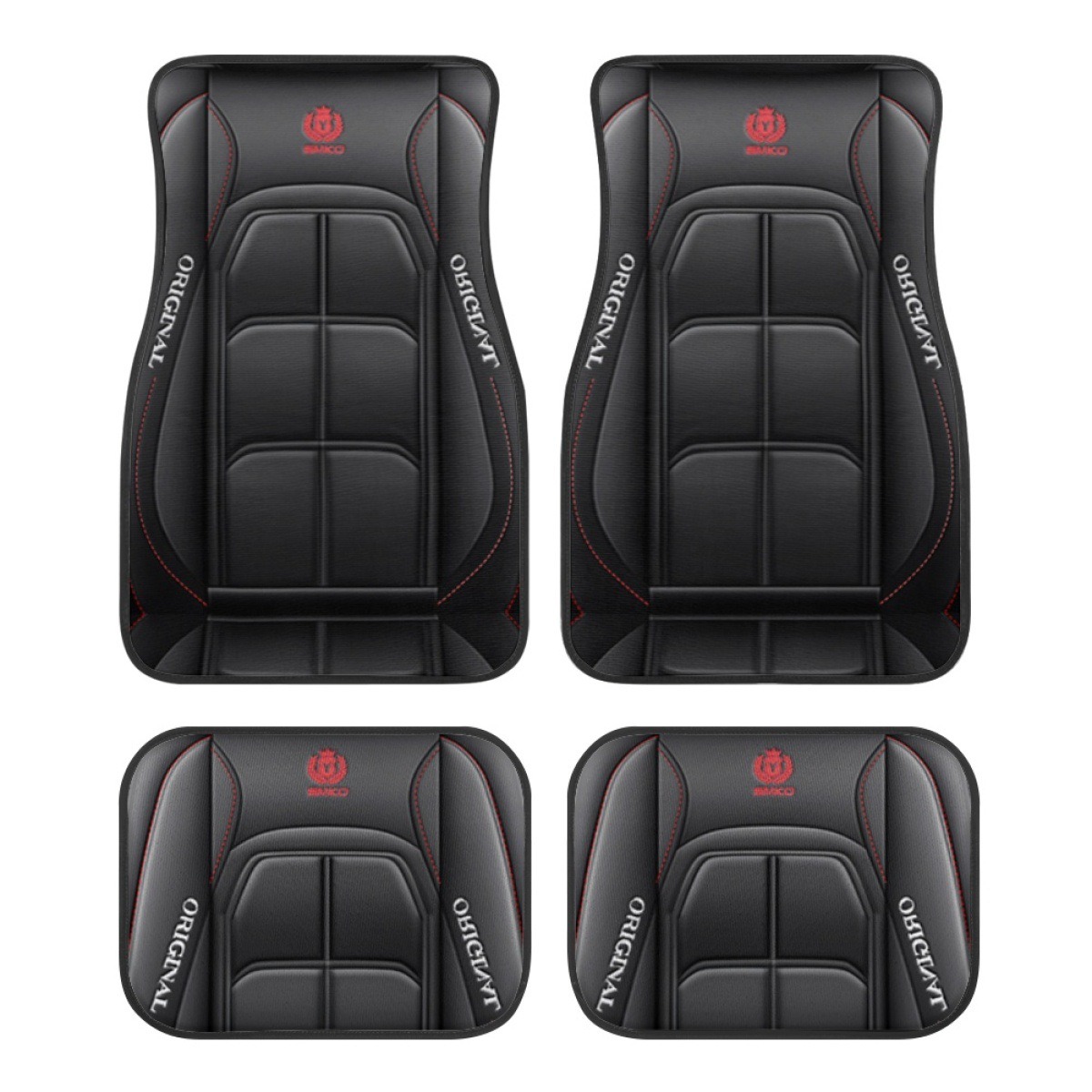 4 個 2D プリントパターンユニバーサル車のフロアマット BYD アトー 3 イルカシール歌プラスオラ 03 プロアシカ 07 カーアクセサリー