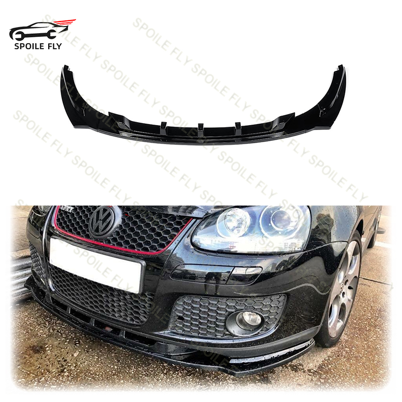 3 個フォルクスワーゲン VW ゴルフ 5 MK5 GTI GT 2004 に 2009 ABS 車のフロントバンパーリップスポイラーガードカバースプリッターディフューザー