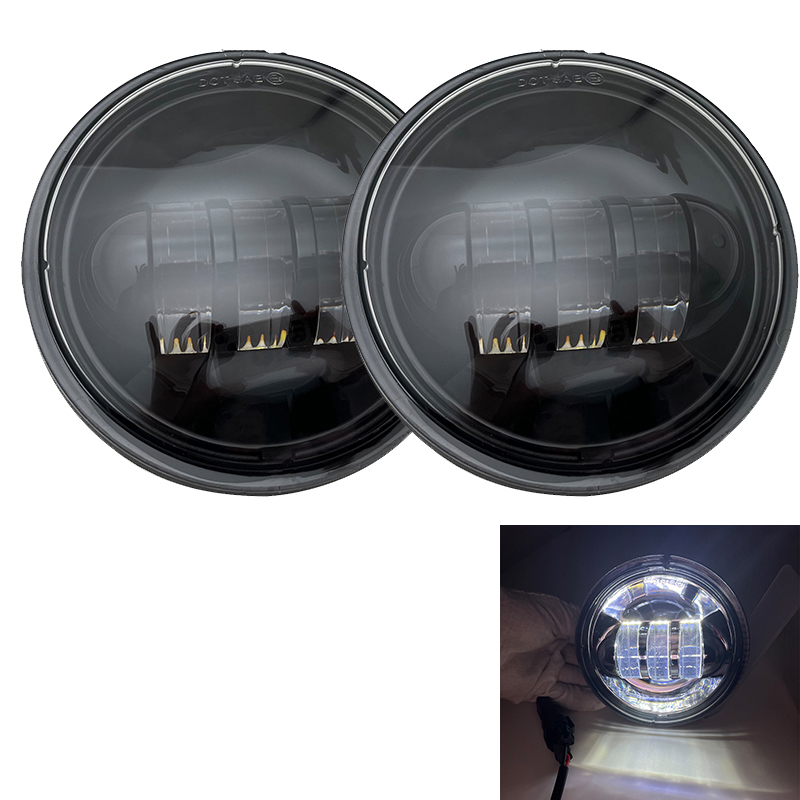2 個 30 ワット 4.5 "インチオートバイ LED フォグライト 4.5" 補助パッシングランプエレクトラグライドウルトラ限定 FLHTK 2010-2016