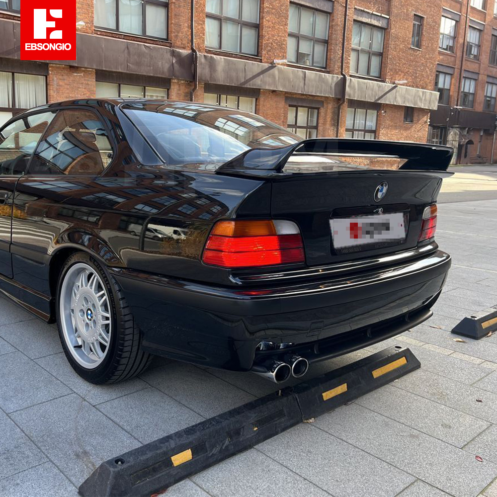 BMW 3 シリーズ E36 1990-2000 スポイラー ABS プラスチックマットブラックまたは光沢のある黒スポイラー BMW E36 M3 リアウイング