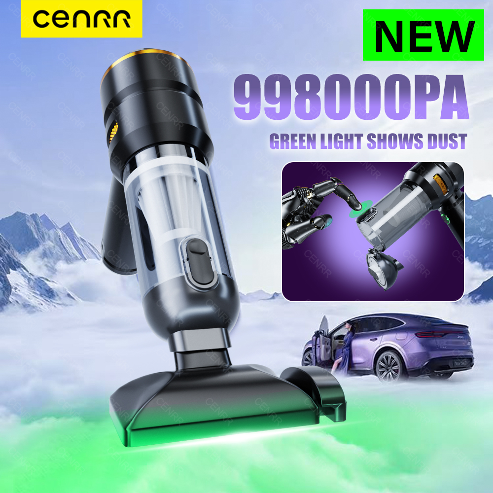 CENRR 998000PA 車の掃除機ポータブル強力なハンドヘルドカークリーナーダスト表示ランプ強力な吸引エアガン