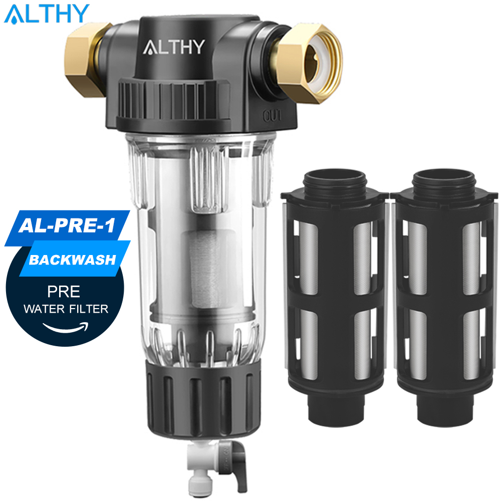 ALTHY プレフィルター家全体スピンダウン沈殿物水フィルター中央プレフィルター浄化システム逆洗ステンレス鋼メッシュ