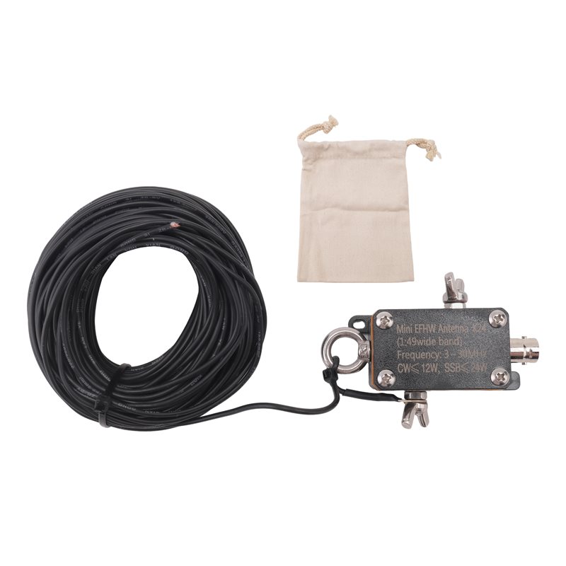 ポケット EFHW アンテナ K24 3-30Mhz 周波数帯域短波アンテナ広帯域終端給電半波アンテナ