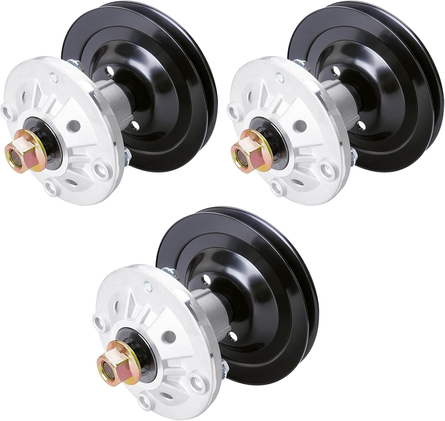 3 パック GY21099 スピンドルアセンブリ GX21381 プーリー付き JD 54 インチ芝刈り機 Deck190C D170 E180 の代わりに GX21381 GY20867 GY20592