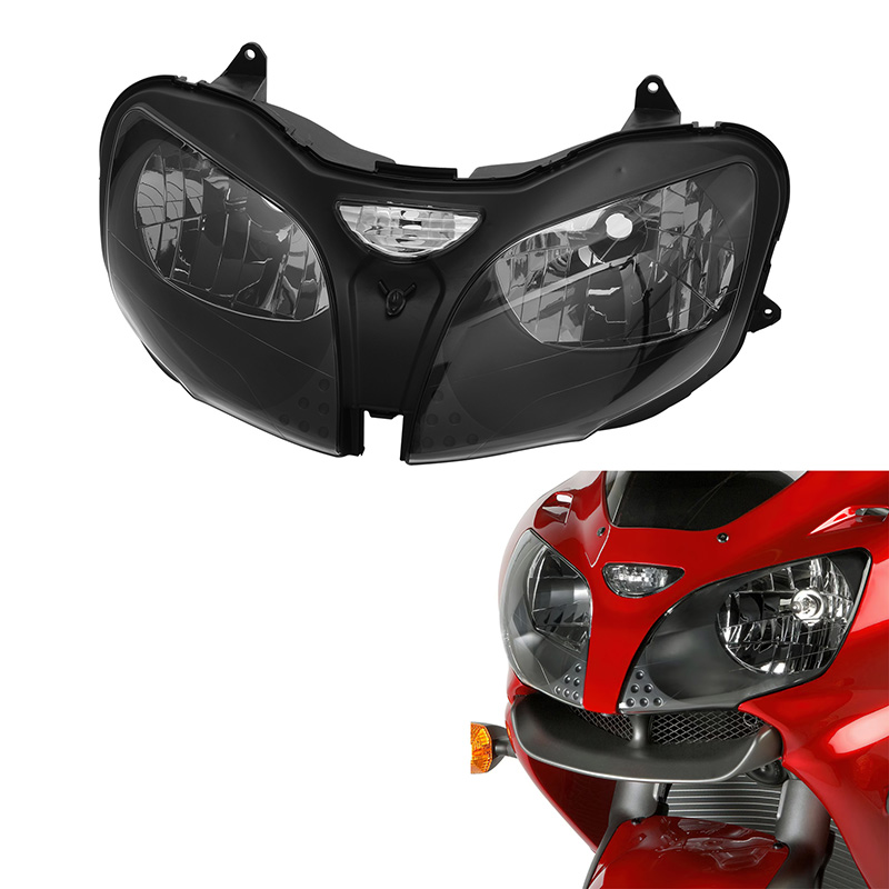 オートバイフロントヘッドライトアセンブリカワサキニンジャ ZX 6R 2000-2002 ZX 9R 2000-2003 ZZR600 2005-2008