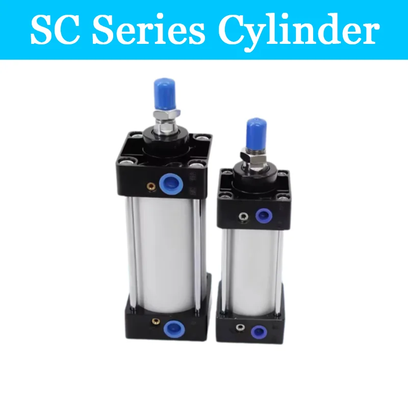 SC 標準エアシリンダ SC32/40/50/63/80/100 ミリメートルボア小型空気圧シリンダピストン 25/50/75/100/200/300 ミリメートルストローク