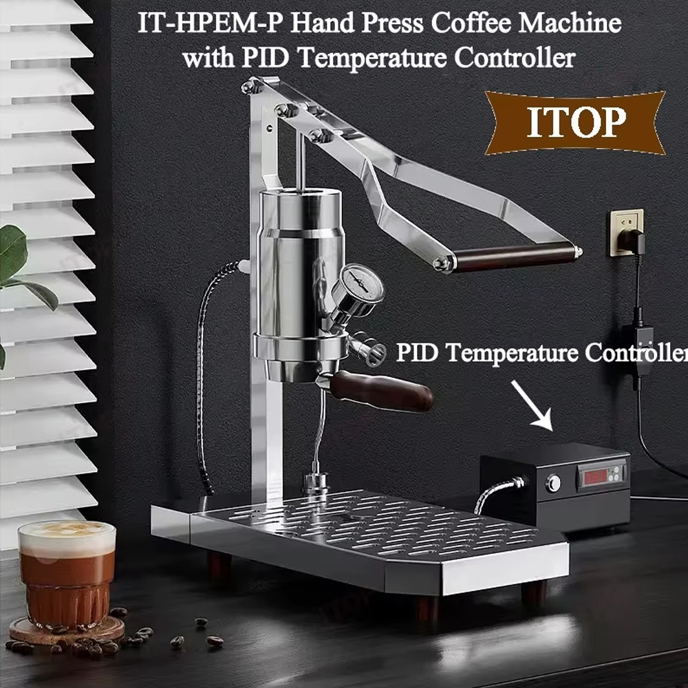 ITOP ハンドプレスコーヒーマシン家庭用エスプレッソ濃縮 9Bar 定圧または可変圧力ロッドコーヒーマシン 51 ミリメートル/58 ミリメートル