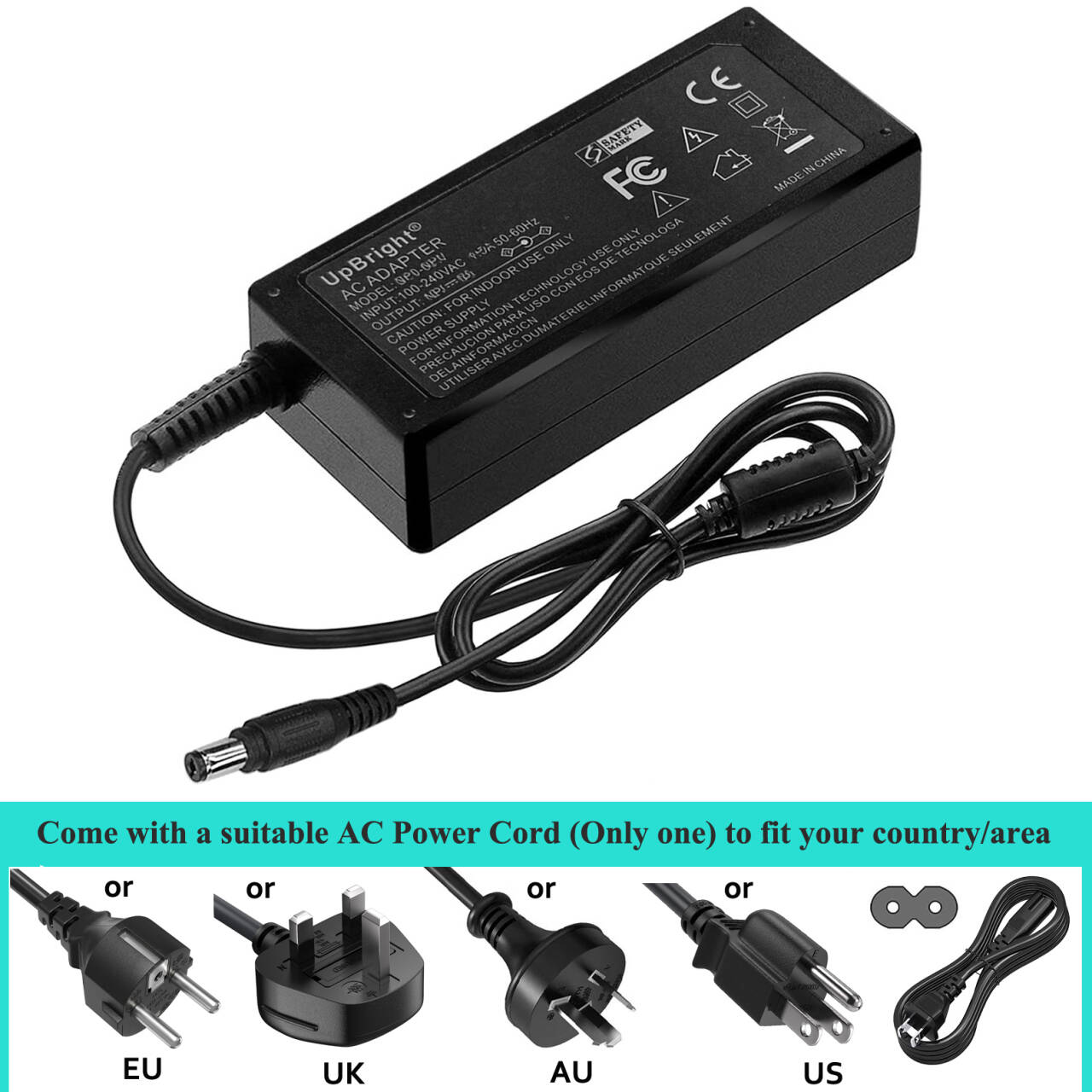 12V AC 電源アダプタ Wahoo WFBKTR3 WF118 WFBKTR2 WF110 フィットネス KICKR SNAP バイクスマートトレーナーサイクリング屋内乗り物 KICKRSNAP