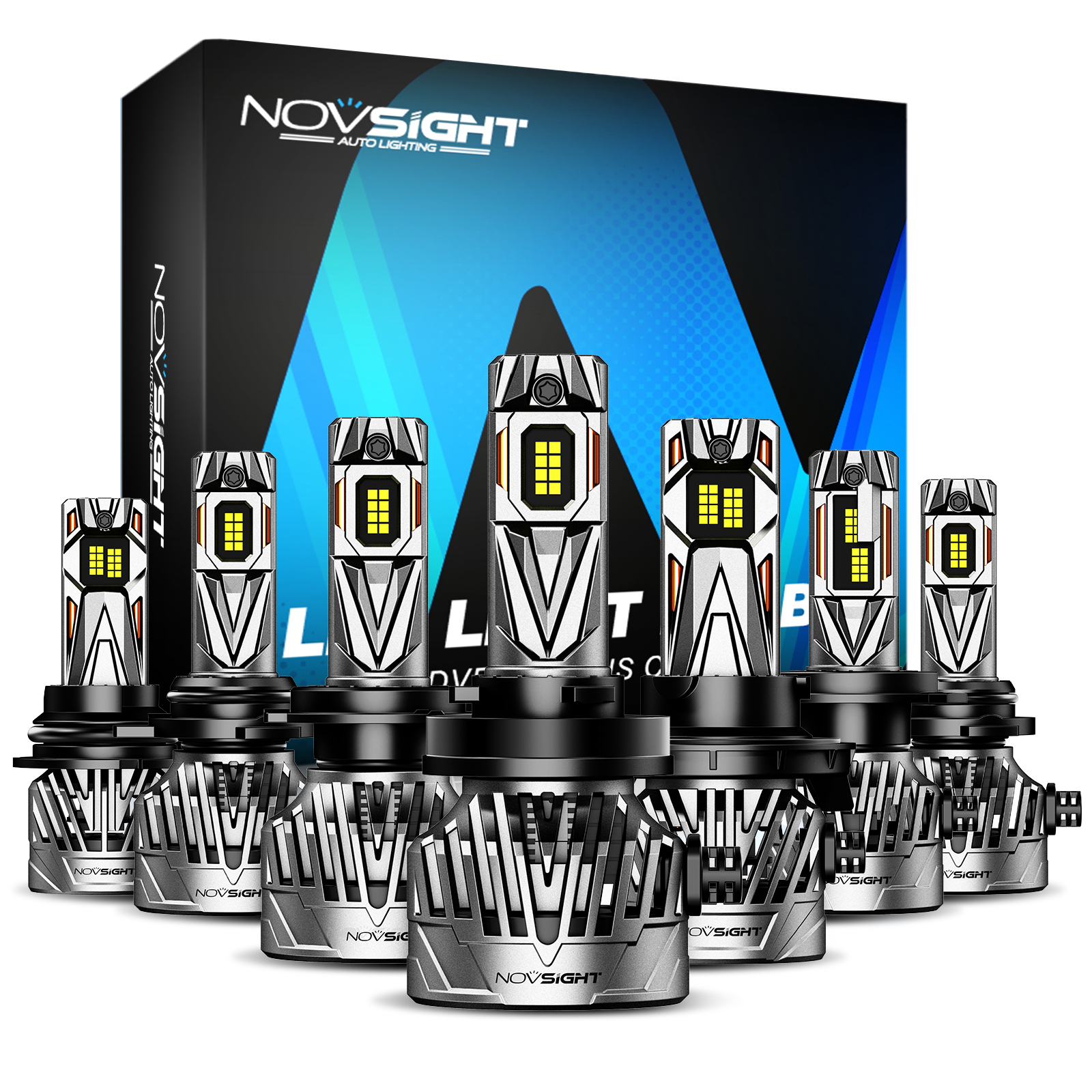 NOVSIGHT A500 N95 H4 LED ヘッドライト車 H7 LED H11 9005 9006 6500K 30000LM 130 ワット 9-32V LED オートヘッドランプフォグ電球