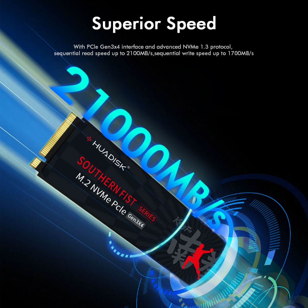 HUADISK M2 SSD NVMe Gen 3 SSD 1TB 512GB 256GB 128GB 内蔵ソリッドステートハードディスク M.2 PCIe 3.0x4 2280 SSD ドライブ、ラップトップ PC 用
