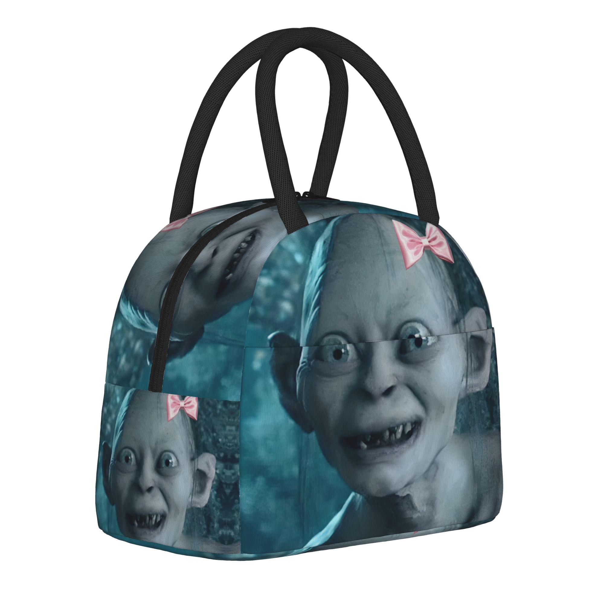 Lords Rings Gollum 断熱ランチバッグ男性用女性収納食品ボックスポータブルサーマルクーラーランチボックス学校オフィス用